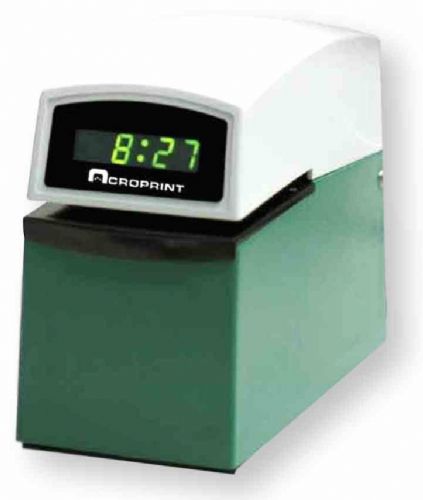 AcroPrint 01-6000-001 model ETC Electronic Time and Date Stamp with Digital Time Display, Quality designed, Heavy Duty Time Recorder, Electronically controlled printing, Provides an indisputable record of year, month, date, and time, Ideal for high-volume document or forms handling, UPC 033297311108 (ACROPRINT016000001 E-TC E TC ETC 016000001 ACRETC) 